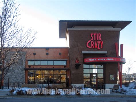 Stir crazy restaurant - Stir Crazy will be back open 7 days starting next week (03/19) Sun - Thurs : 3pm - 8:30pm. Fri & Sat : 3pm- 9pm